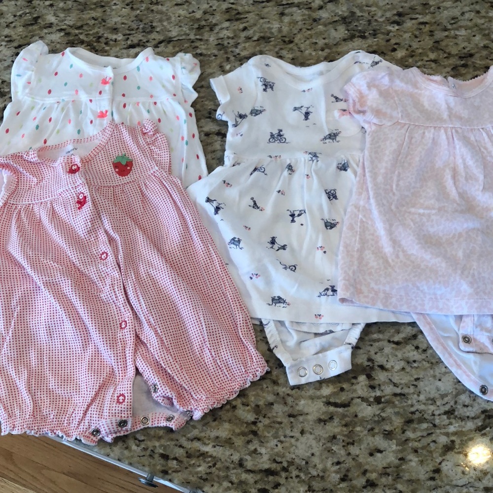 9 month carters summer onesies